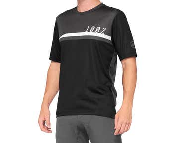 100% AIRMATIC Jersey - SM - Black/Charcoal
