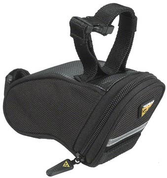 Topeak Aero Wedge Seat Bag Strap/On: Micro Black