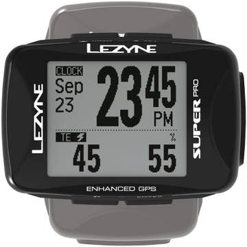 Lezyne Super Pro GPS Loaded Bike Computer - GPS Wireless Heart Rate Monitor