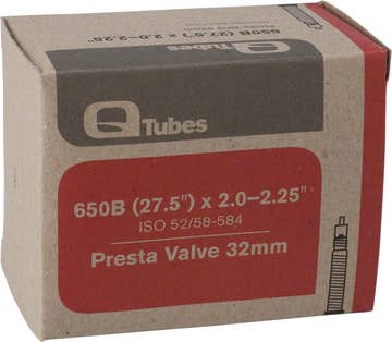 Q-Tubes 27.5 584mm 2.0-2.25 32mm Presta Valve Tube