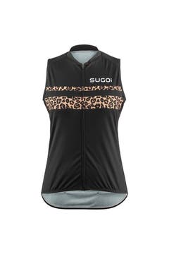 Sugoi Women's Evolution Zap Sleeveless Jersey - Black Leopard